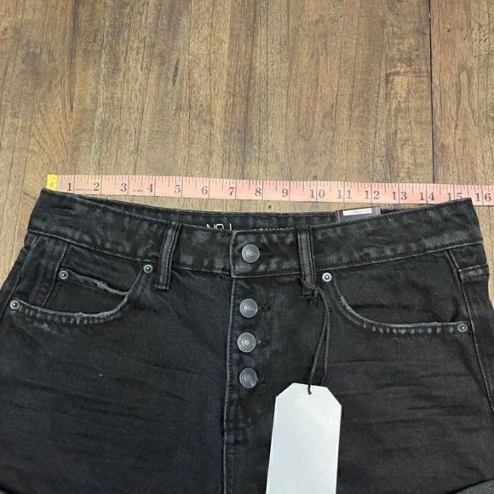 NOBO Exposed Button Fly Jean Shorts - Picture 6 of 10
